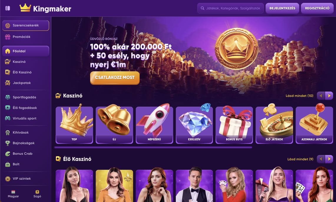 Kingmaker Casino Magyarország