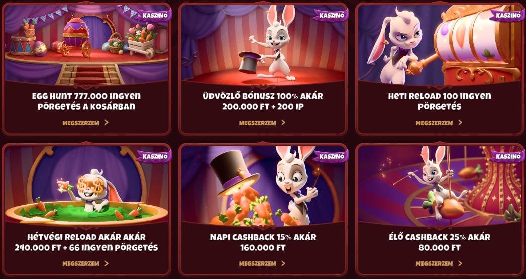Magius casino bónuszok