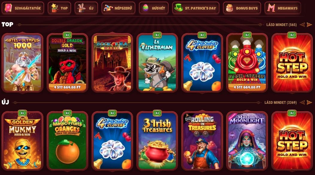 Magius casino nyerőgépek