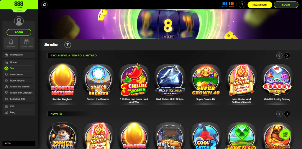 Slot del casinò 888