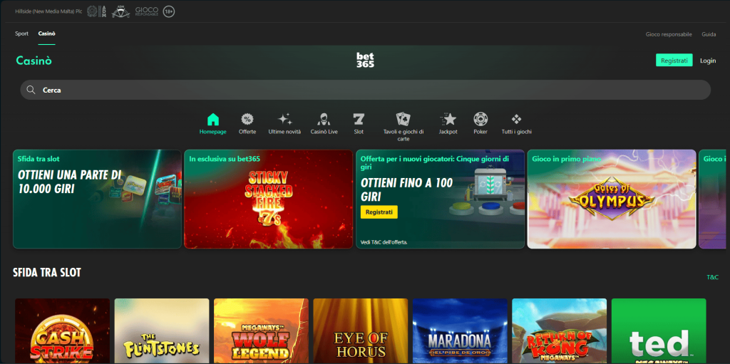 bet365 casinò Italia