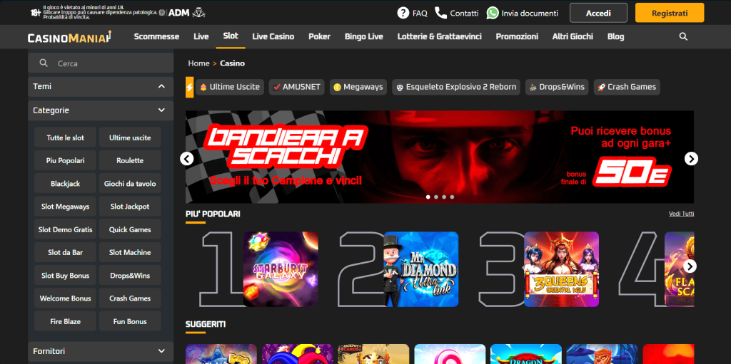 Slot del casinò Casinomania