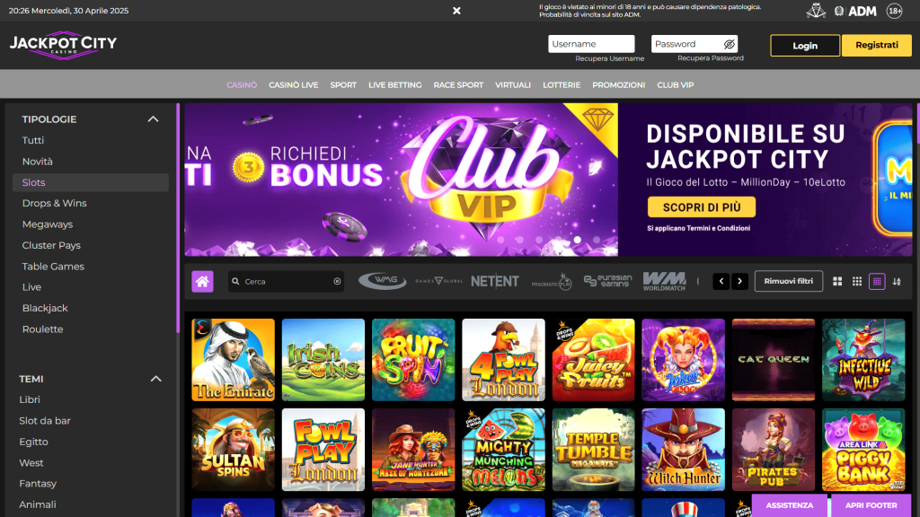 Slot del casinò Jackpot City
