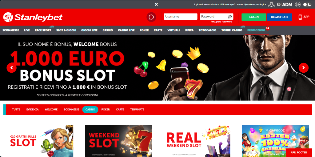 Bonus del casinò StanleyBet