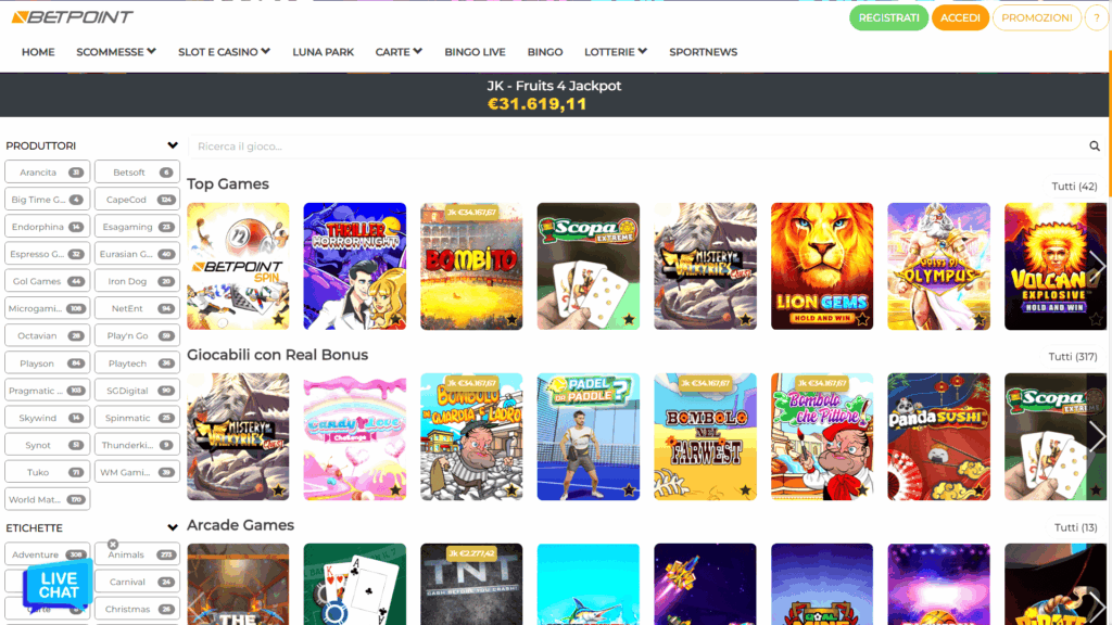 Slot del casinò Betpoint