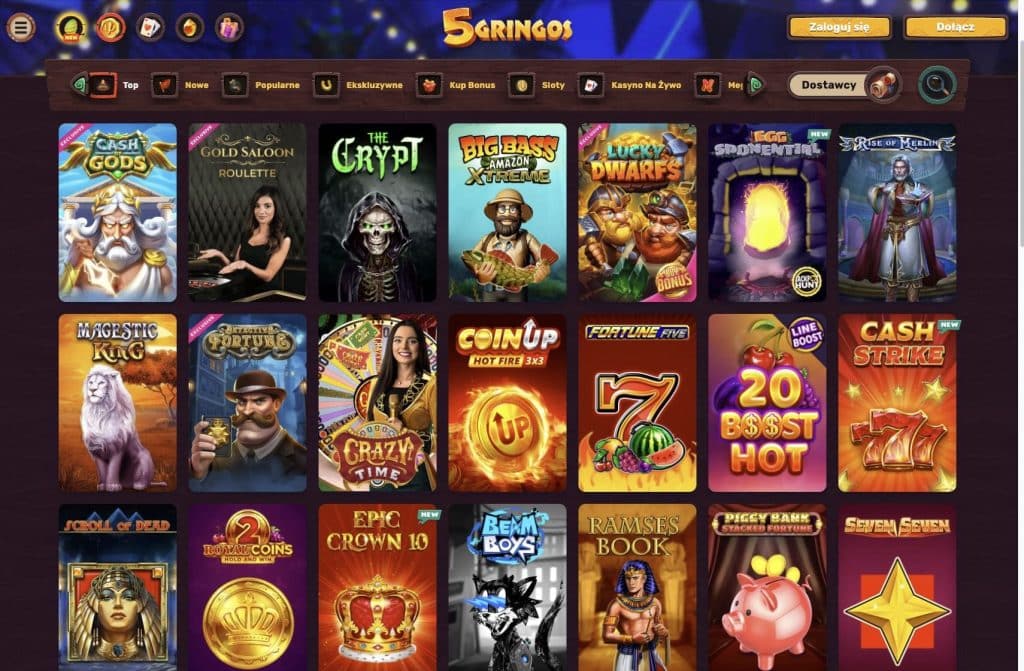 5Gringos casino automaty do gier