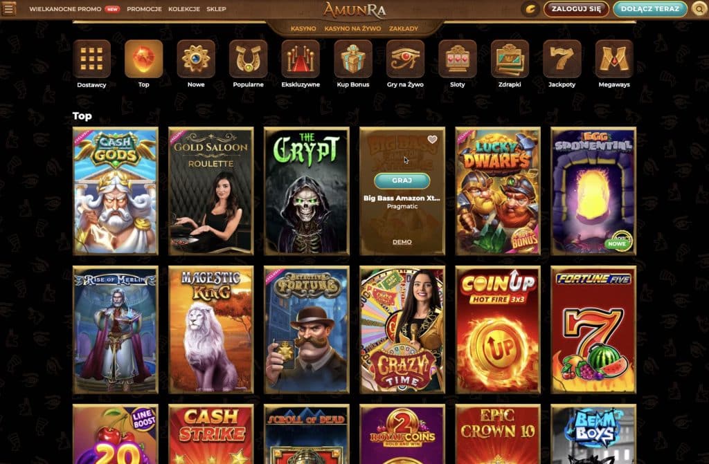 AmunRa casino automaty do gier