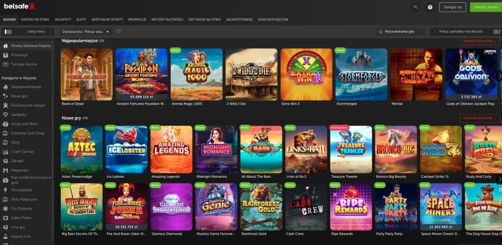BetSafe casino automaty do gier