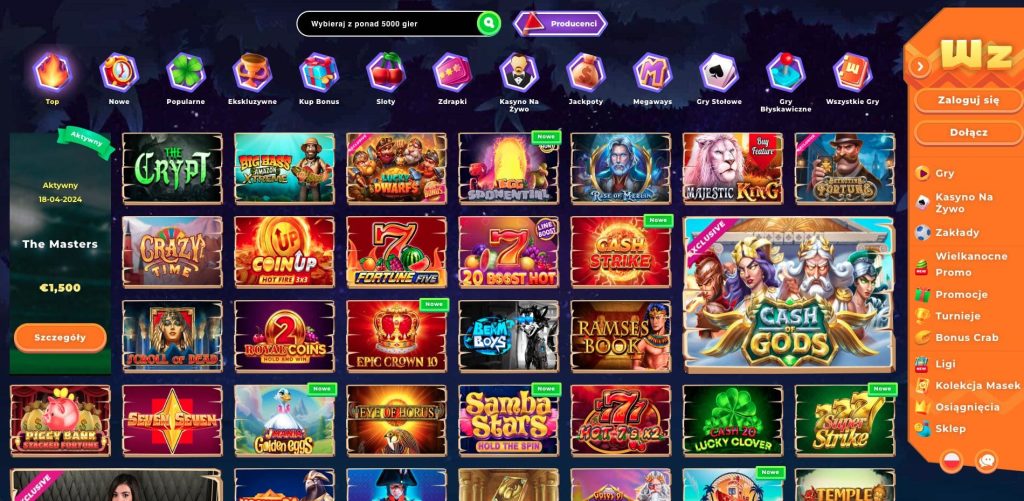 Wazamba casino automaty do gier