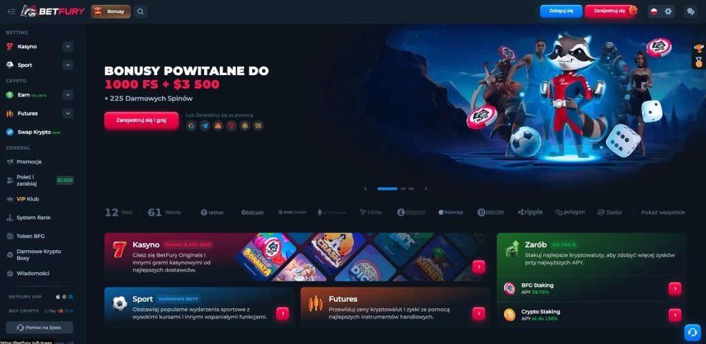 BetFury casino oficjalna strona