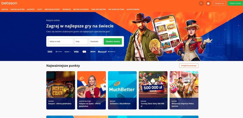 Betsson casino oficjalna strona