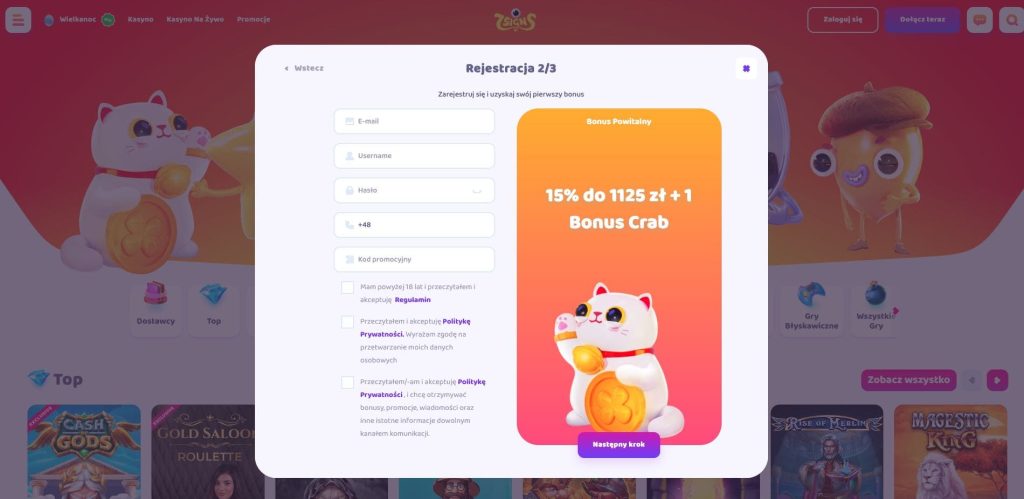 7Signs casino rejestracja