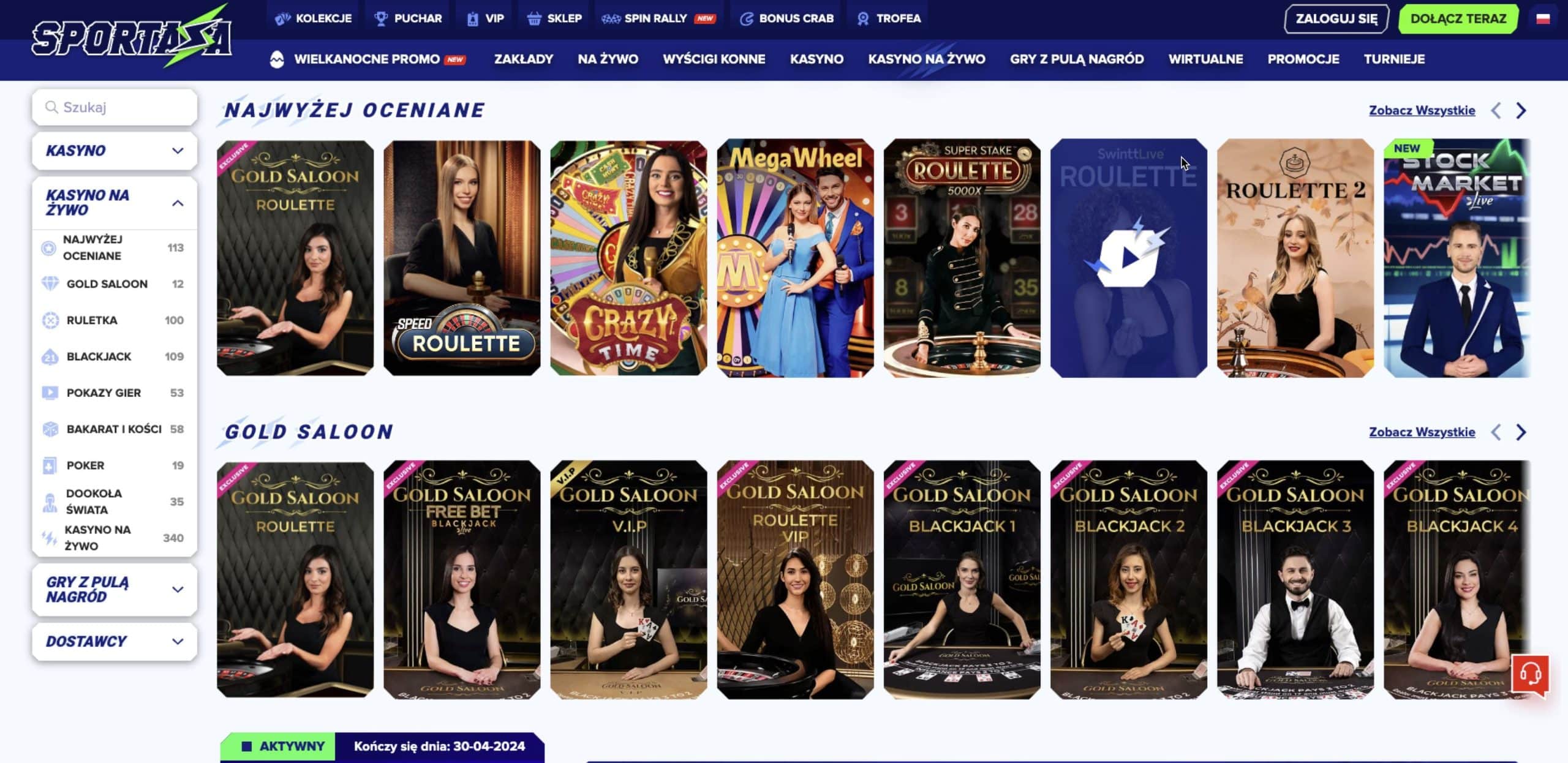 Gra z krupierami na żywo