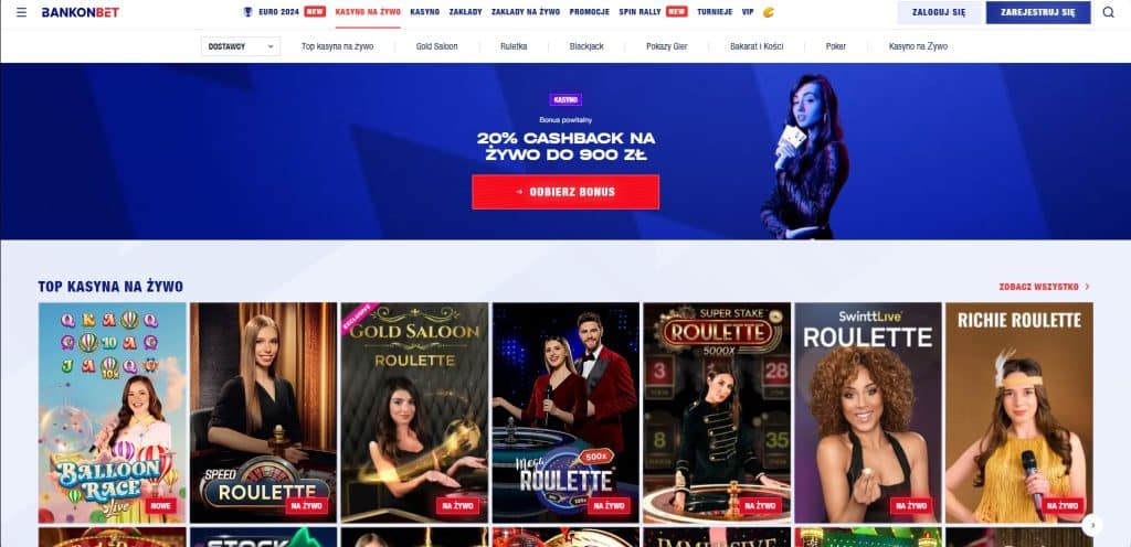 bankonbet kazyno na zywo