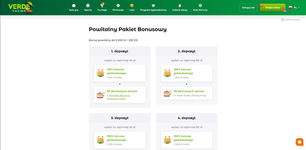 verde casino promocje