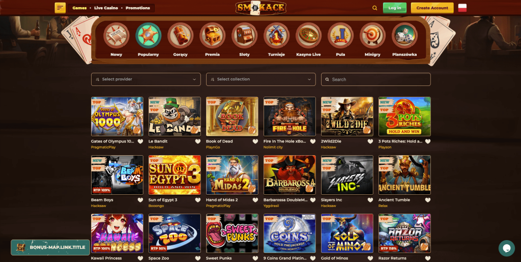 Smokace casino automaty do gier