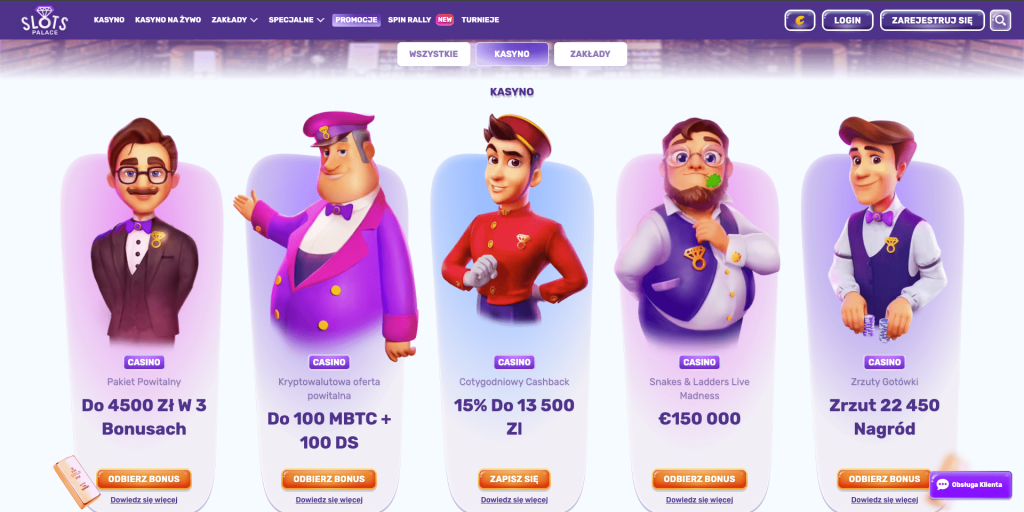 SlotsPalace casino bonusy