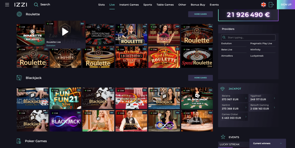 Gra z krupierami na żywo