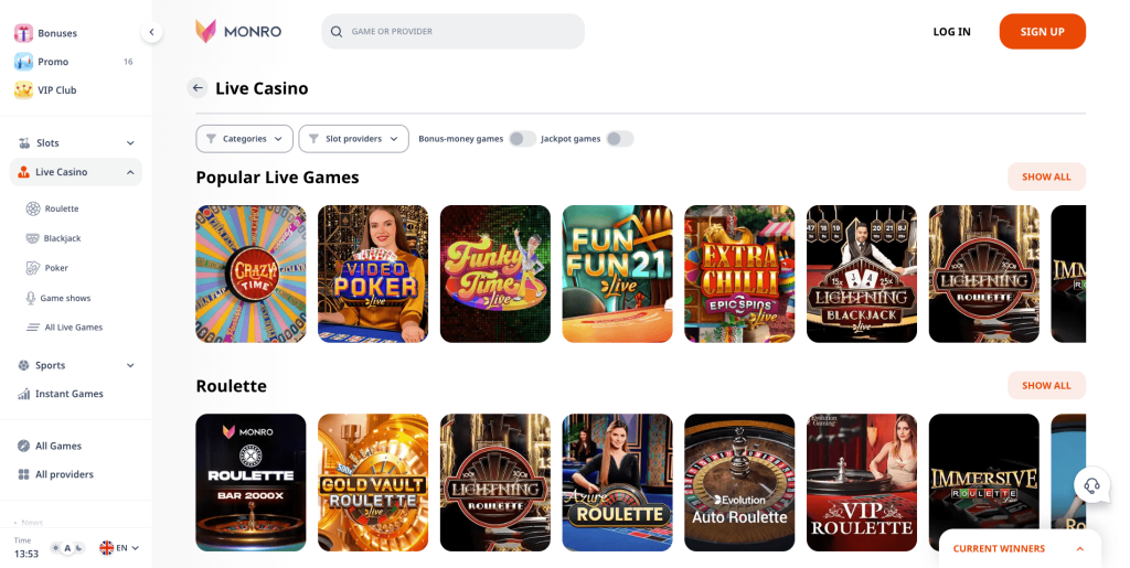 Gra z krupierami na żywo