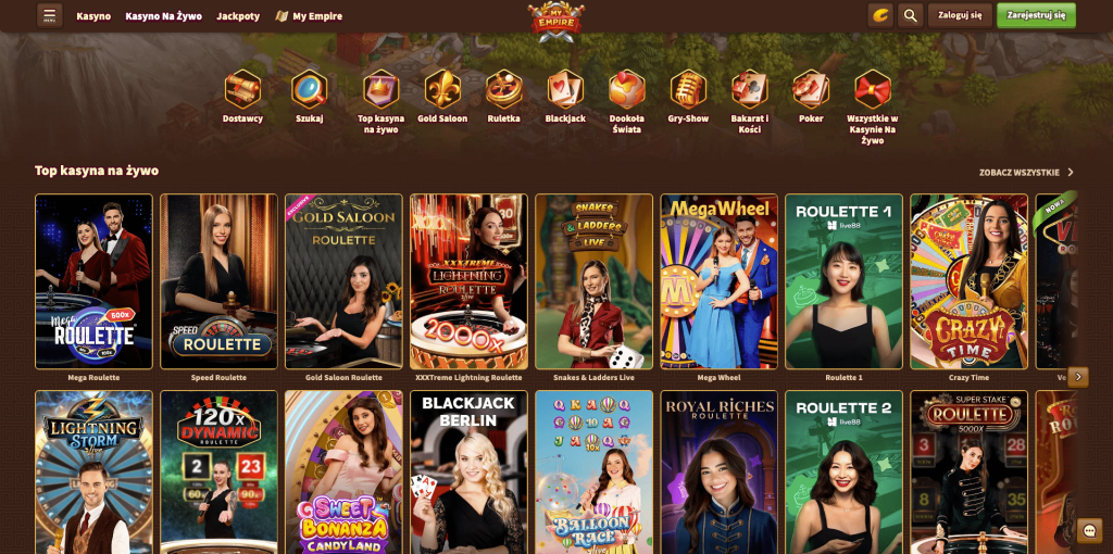 Gra z krupierami na żywo