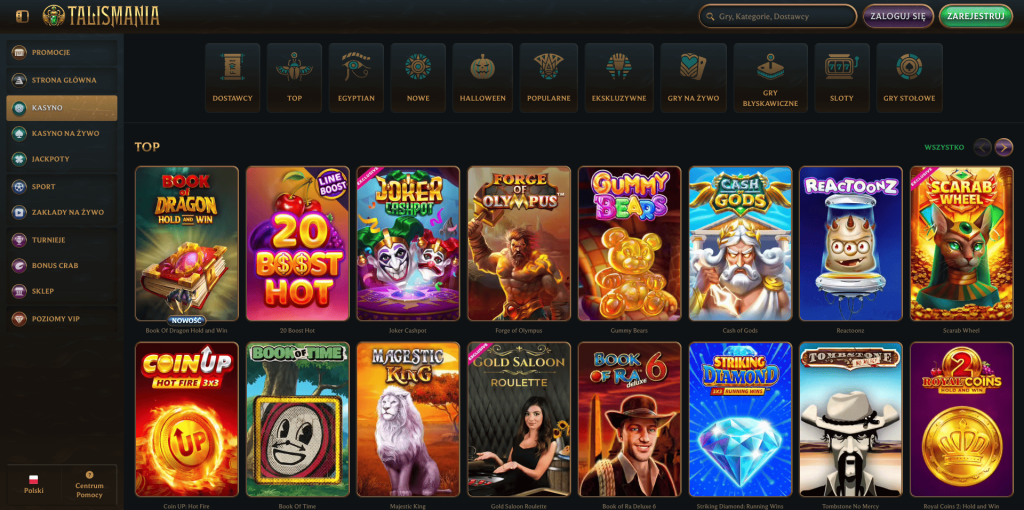 Talismania casino automaty do gier