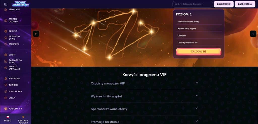Poziomy VIP