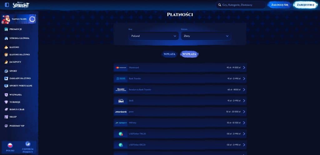 Metody Wpłaty i Wypłat