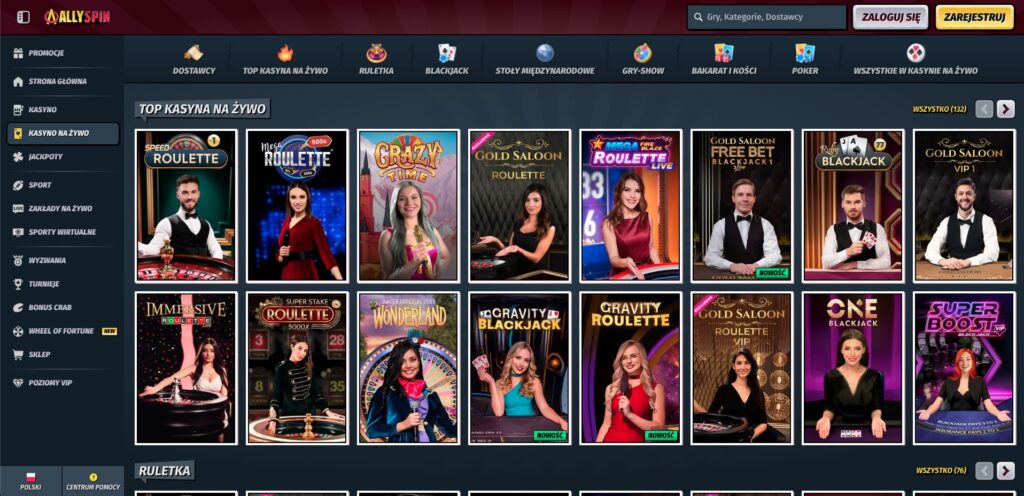 Gra z krupierami na żywo