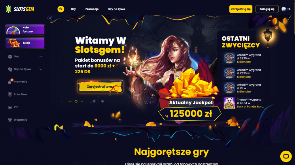 SlotsGem casino Polska
