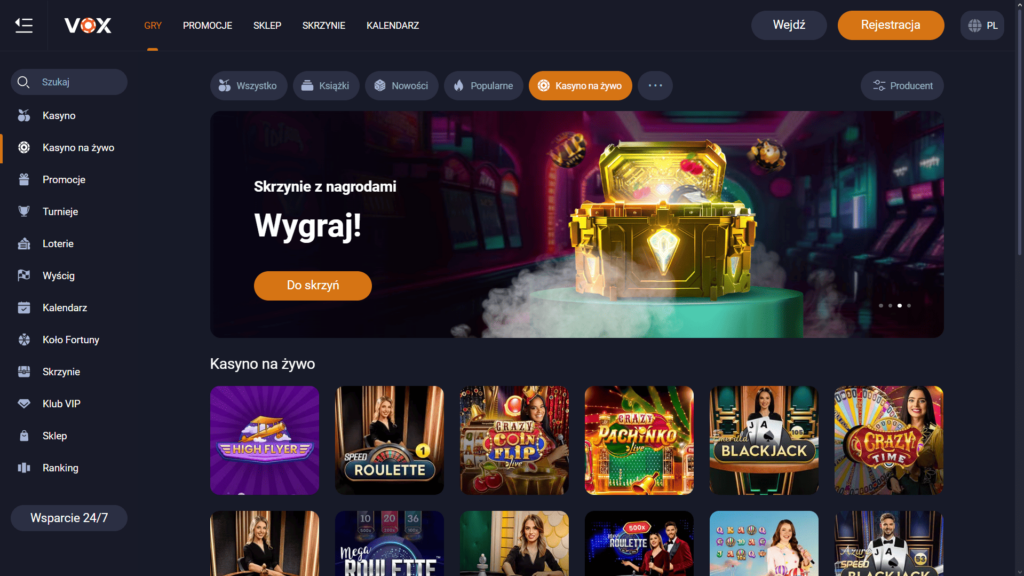 Gra z krupierami na żywo