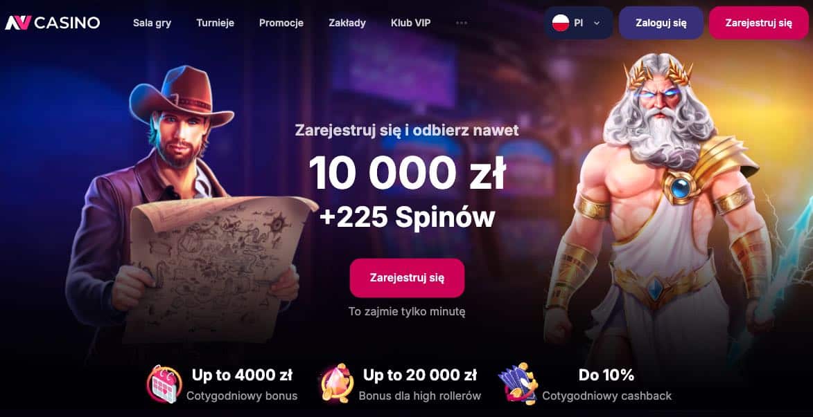 NV casino bonus powitalny