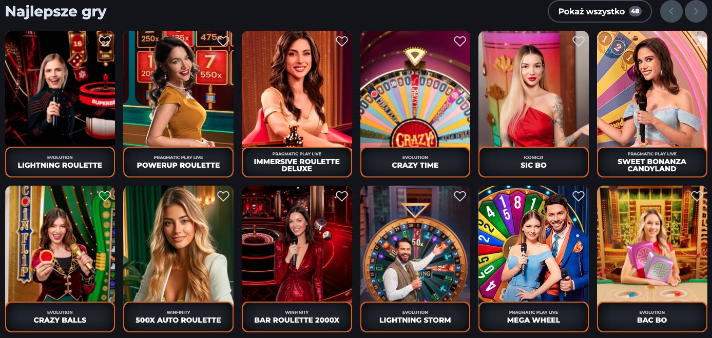 Gra z krupierami na żywo