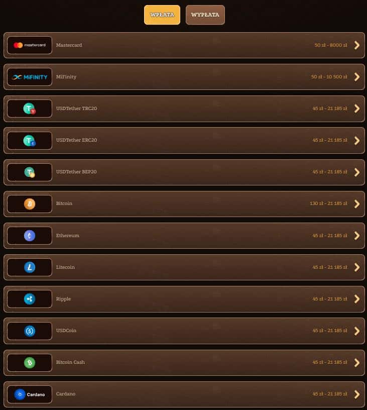 Metody Wpłaty i Wypłat
