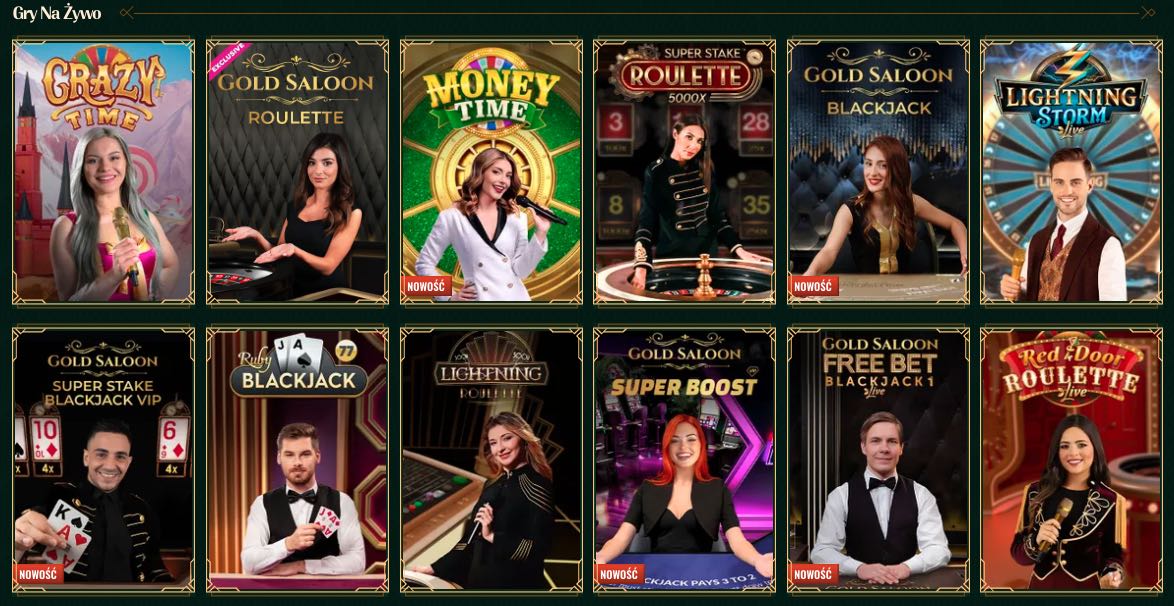 Gra z krupierami na żywo
