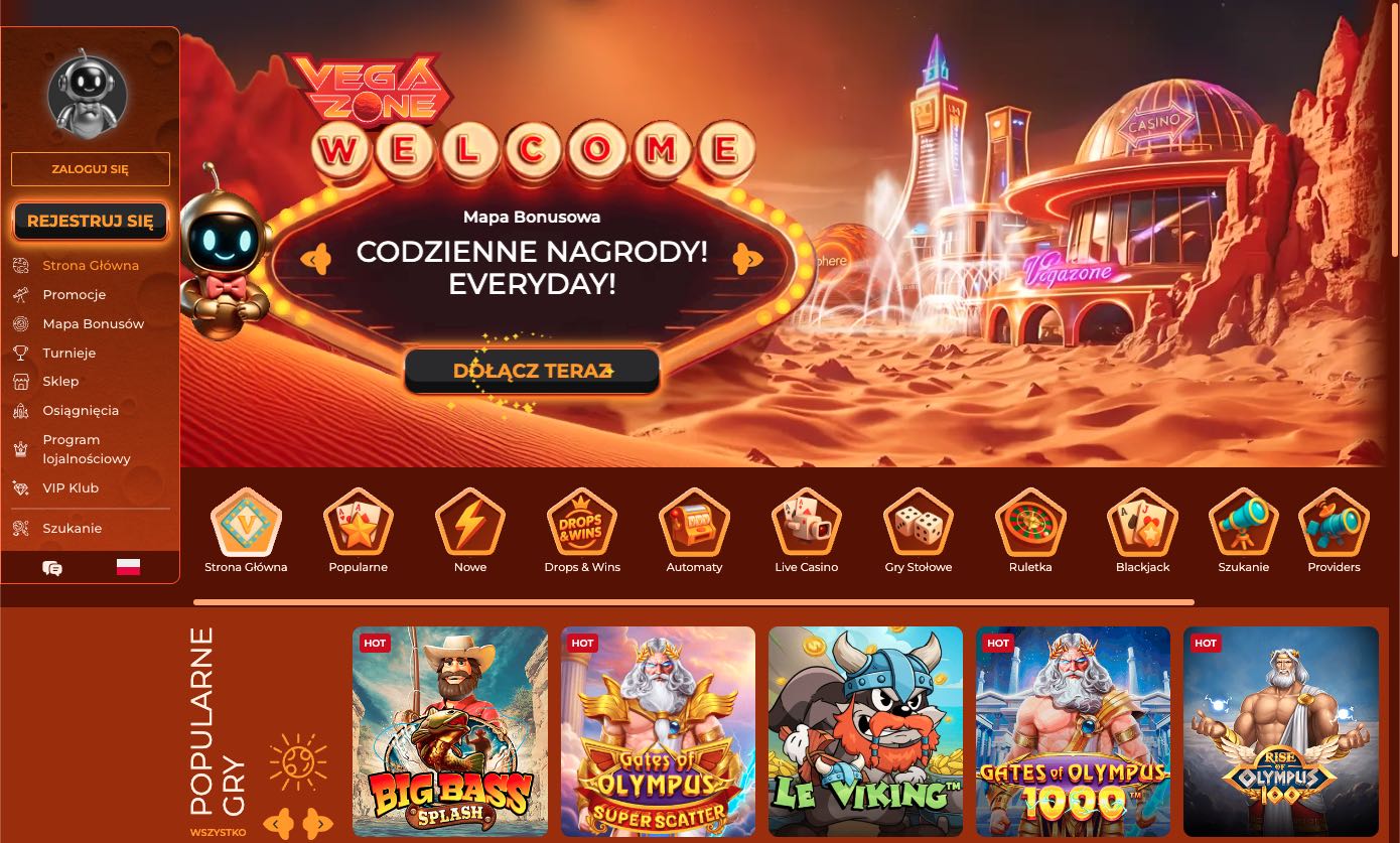 Vegazone casino Polska