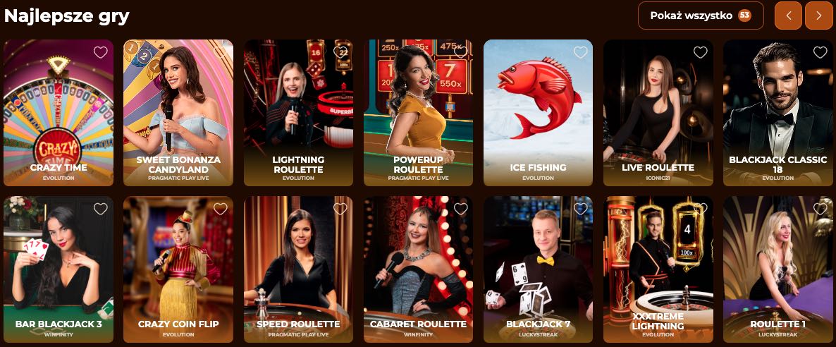 Gra z krupierami na żywo