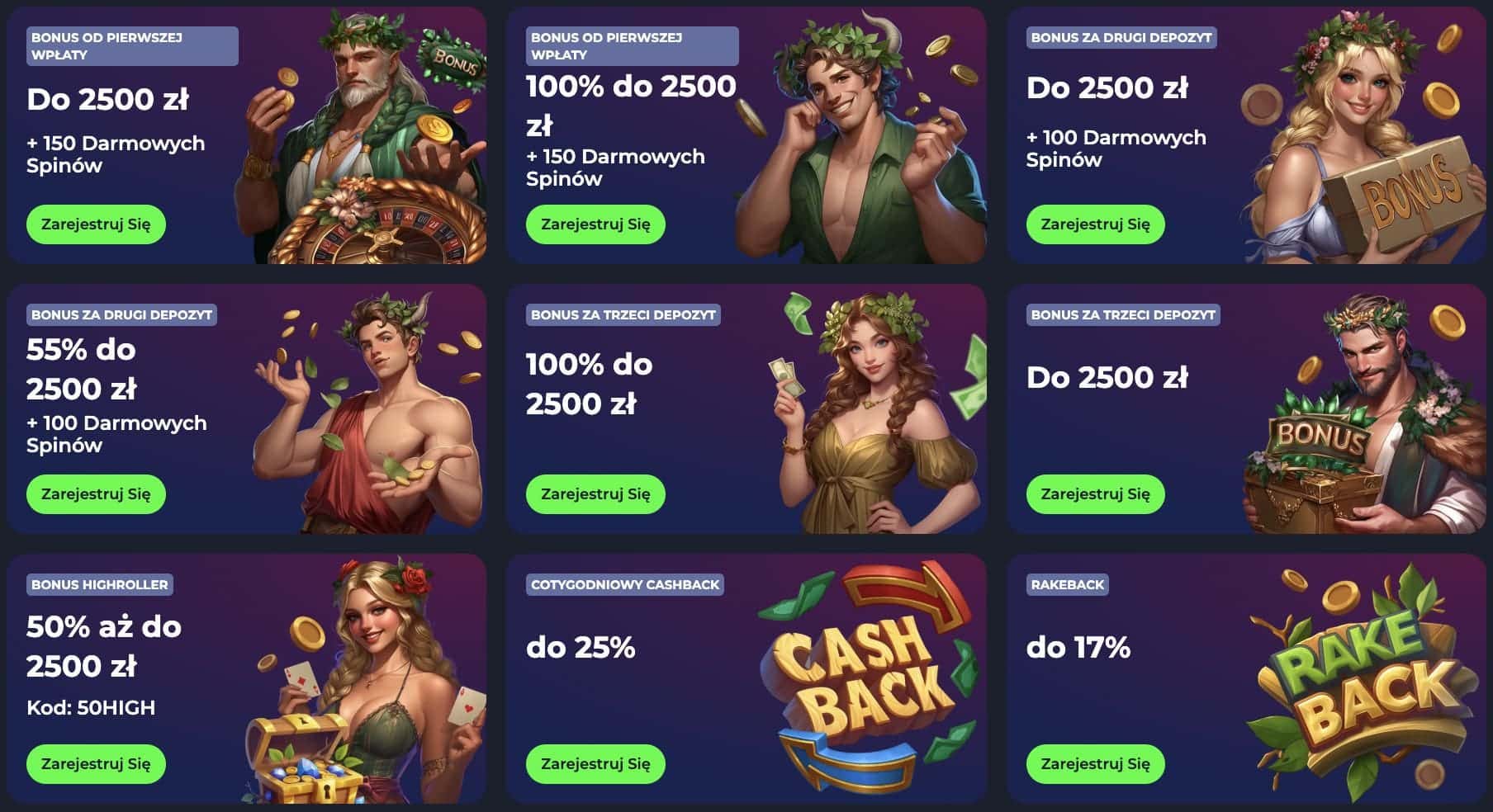 FridayRoll casino bonusy