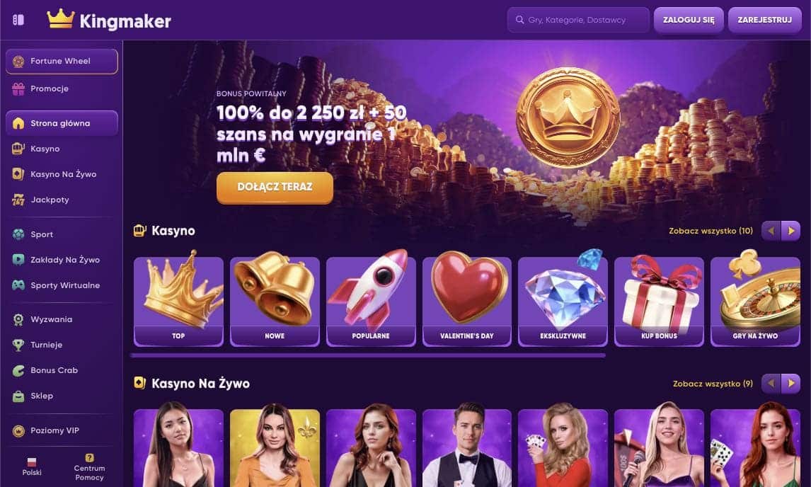 Kingmaker casino Polska