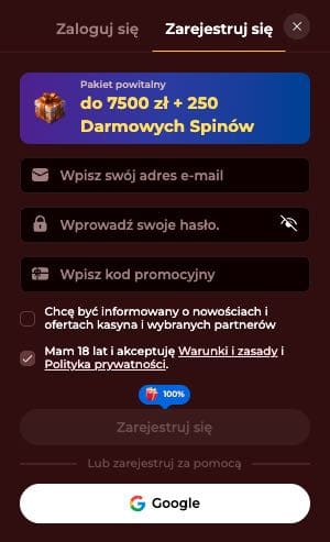 Romancasino rejestracja konta