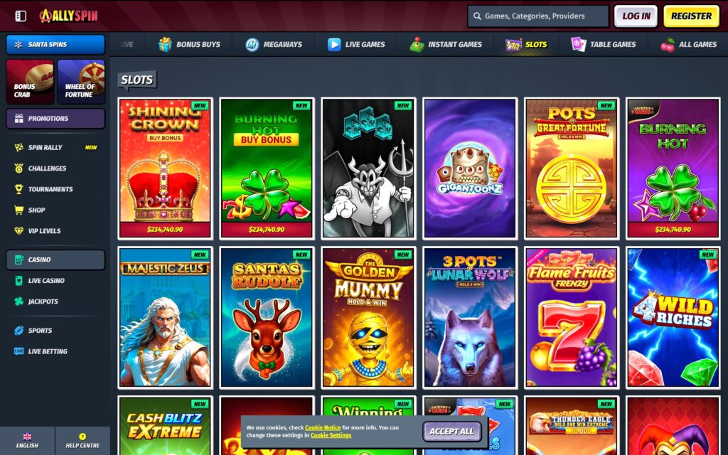 AllySpin casino slots
