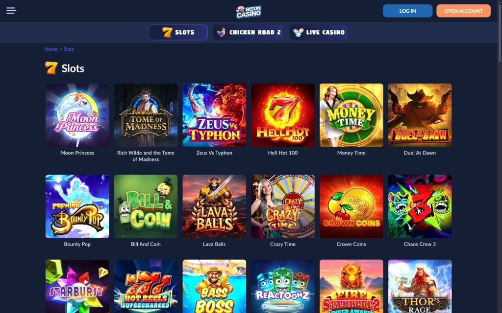 Bison casino slots