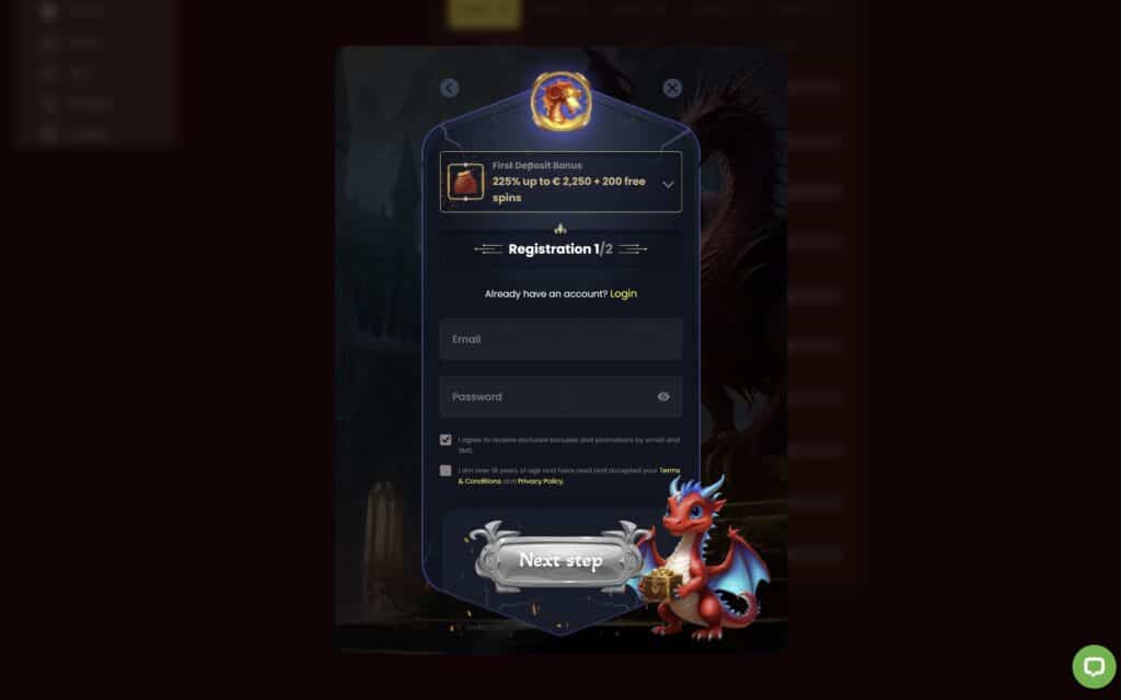 Dragon Slots casino registration