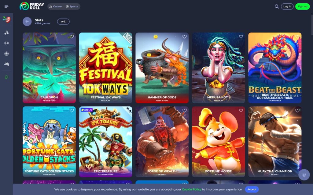 Fridayroll casino slots