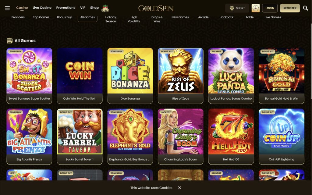 GoldSpin casino slots