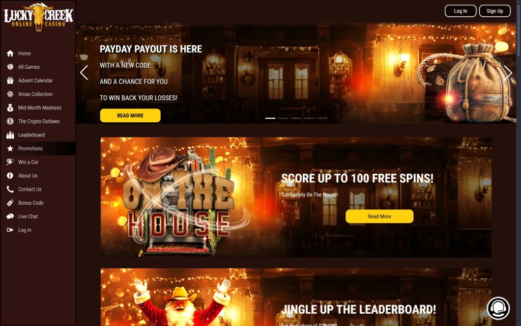 Lucky Creek casino bonuses