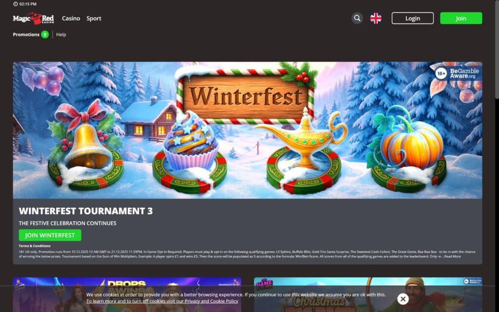 Magic Red casino bonuses