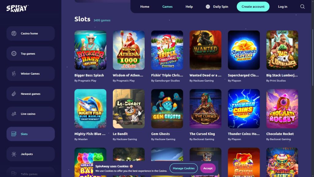 Spinaway casino slots