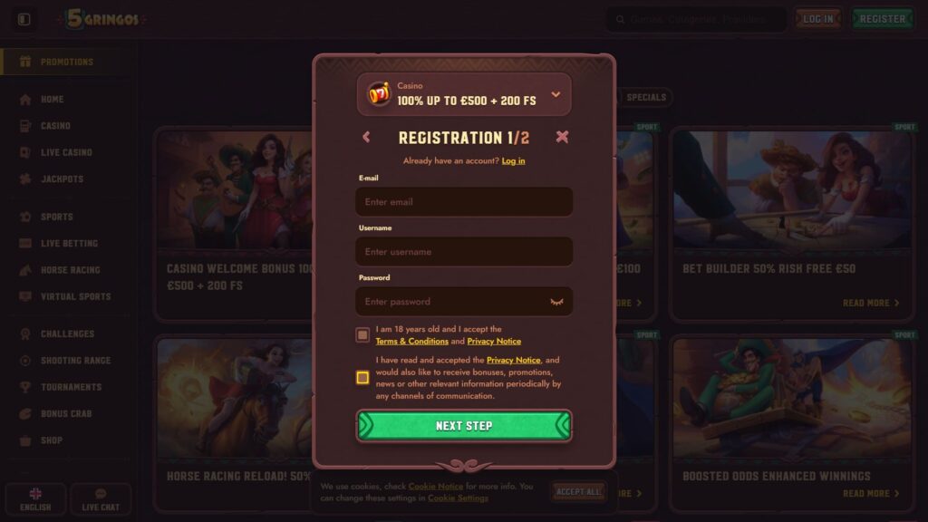 5gringos casino registration