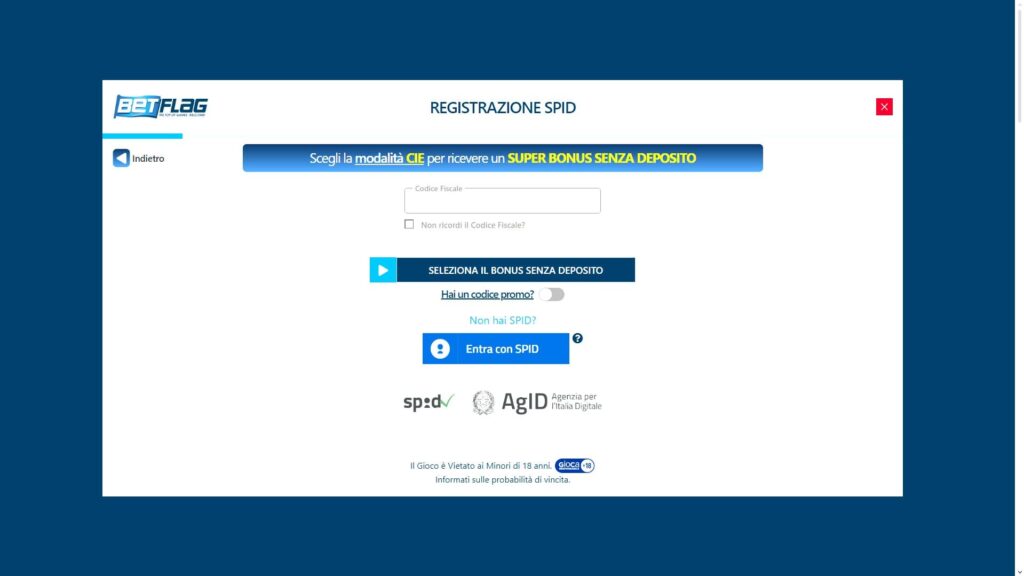 Betflag casino registration
