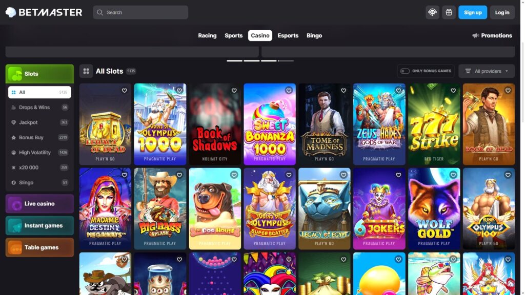Betmaster casino slots